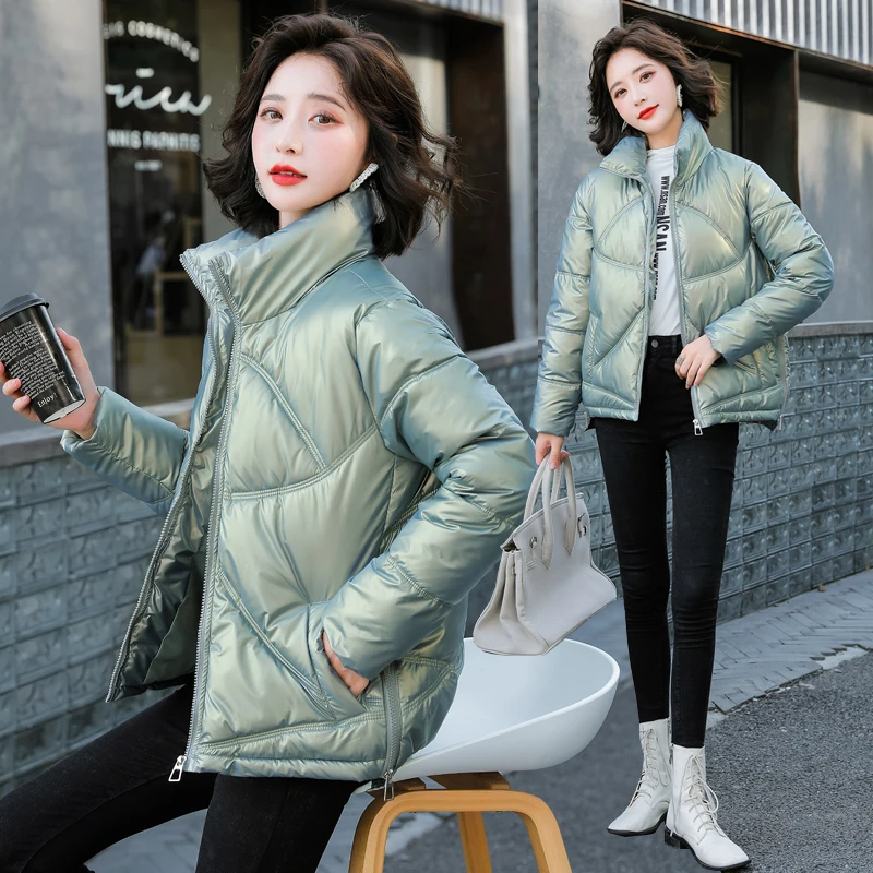 

Ladies Fashion Short Cotton Padded Winter Jacket Women Parkas Outerwear Casual Warm Winter Women Coat Jacket Female Parka Mujer