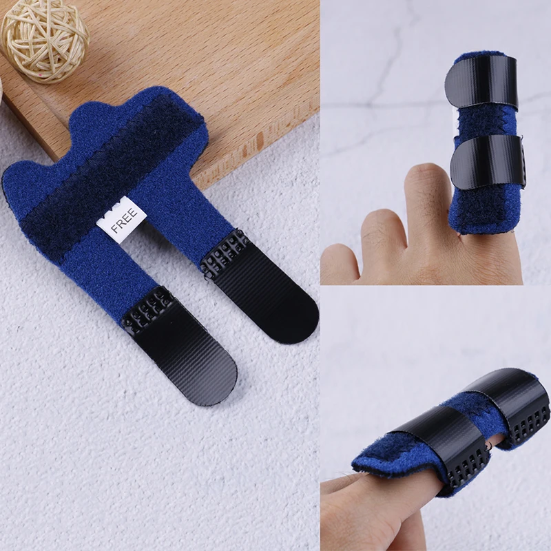 

1PCS/1Pair Pain Relief Aluminium Finger Splint Fracture Protection Brace Corrector Support With Adjustable Tape Bandage