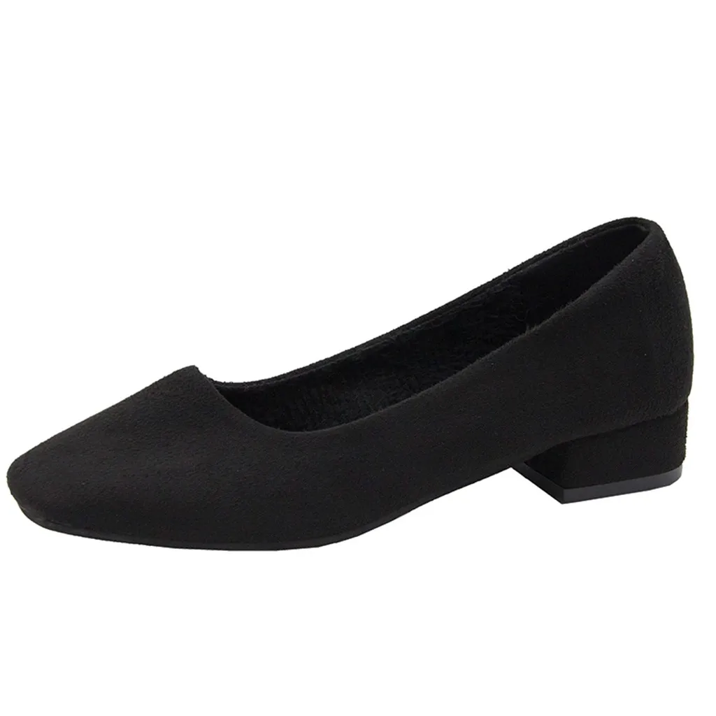 Женская обувь повседневная женская в горошек на низком квадратном каблуке