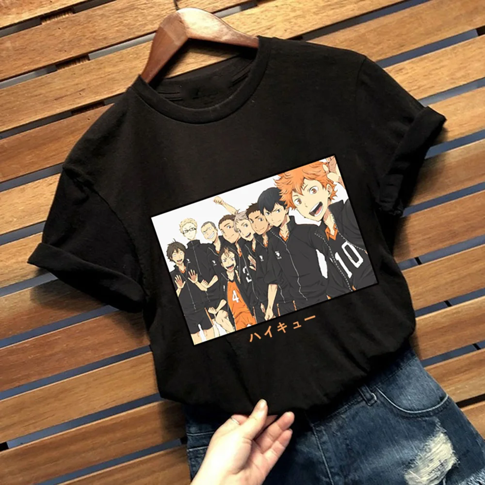 

2021 New Style Anime Haikyuu T-shirt for Men Short Sleeve Anime Manga T Shirt Tee Tops Gift Idea