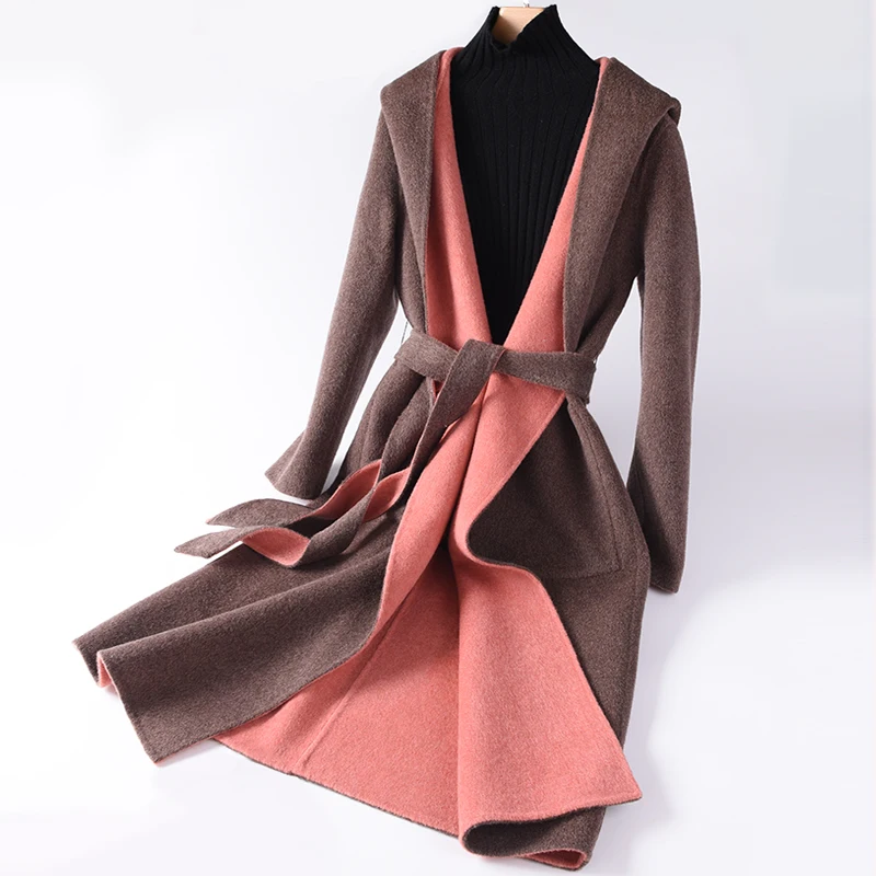 Новинка ручной работы кашемировая шерстяная двухсторонняя Женская Молодежная