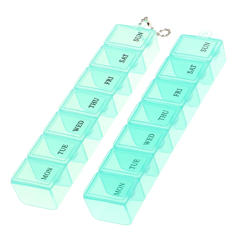 

7 Grids 7 Days Weekly Pill Box Seal Tablet Medicine Storage Organizer Container Case Portable Tablet Dispenser Splitter