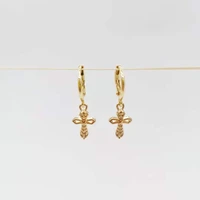 simple cross zircon drop earrings pendants charms 14k gold filled hoops for women girl fashion jewelry gift classic 2020 trend