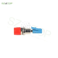 10 100pcs fc lc fc optical fiber adapter adapter flange coupler single mode fc female lc male fiber connector