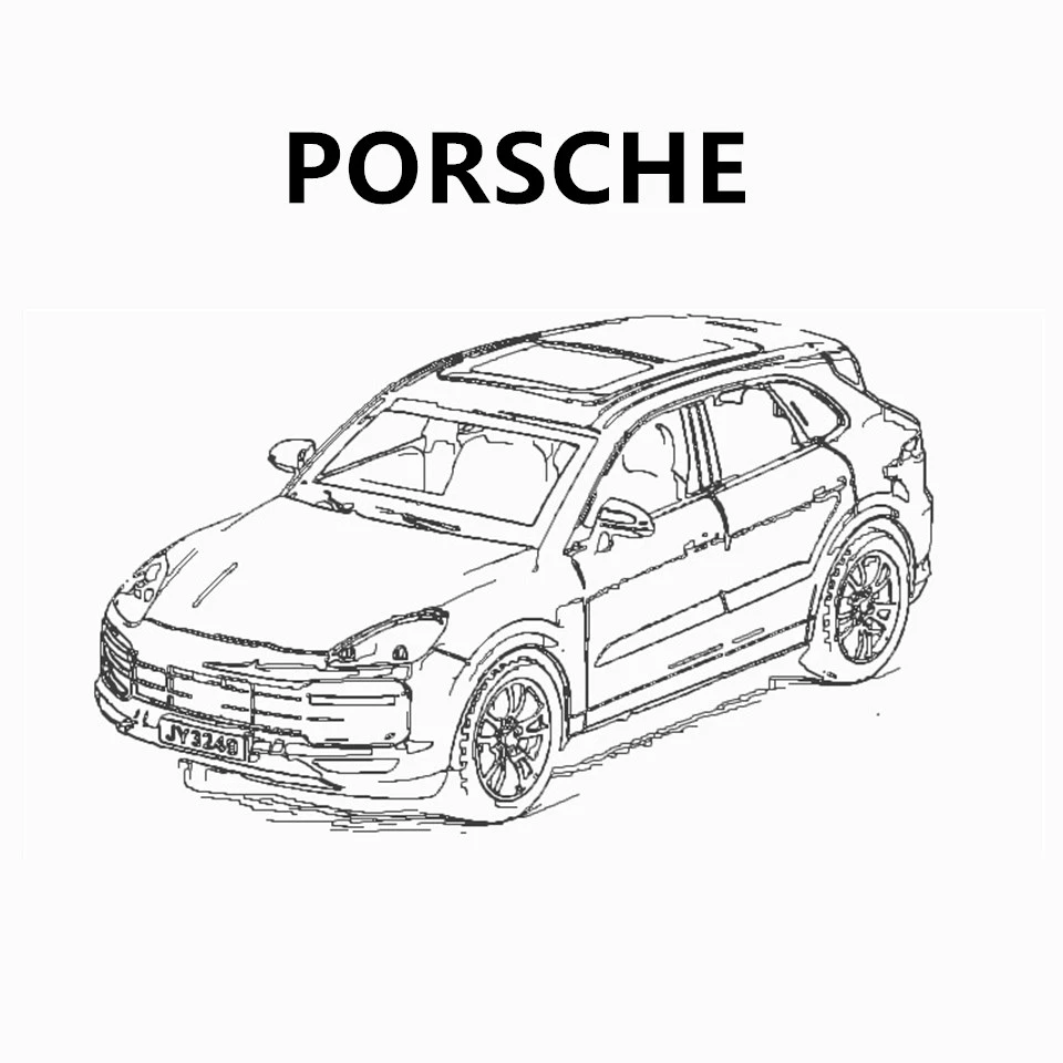 

High quality toy model 1:32 Cayenne off-road vehicle alloy diecast Car pull back miniature car adult Toy gift collection Vehicle
