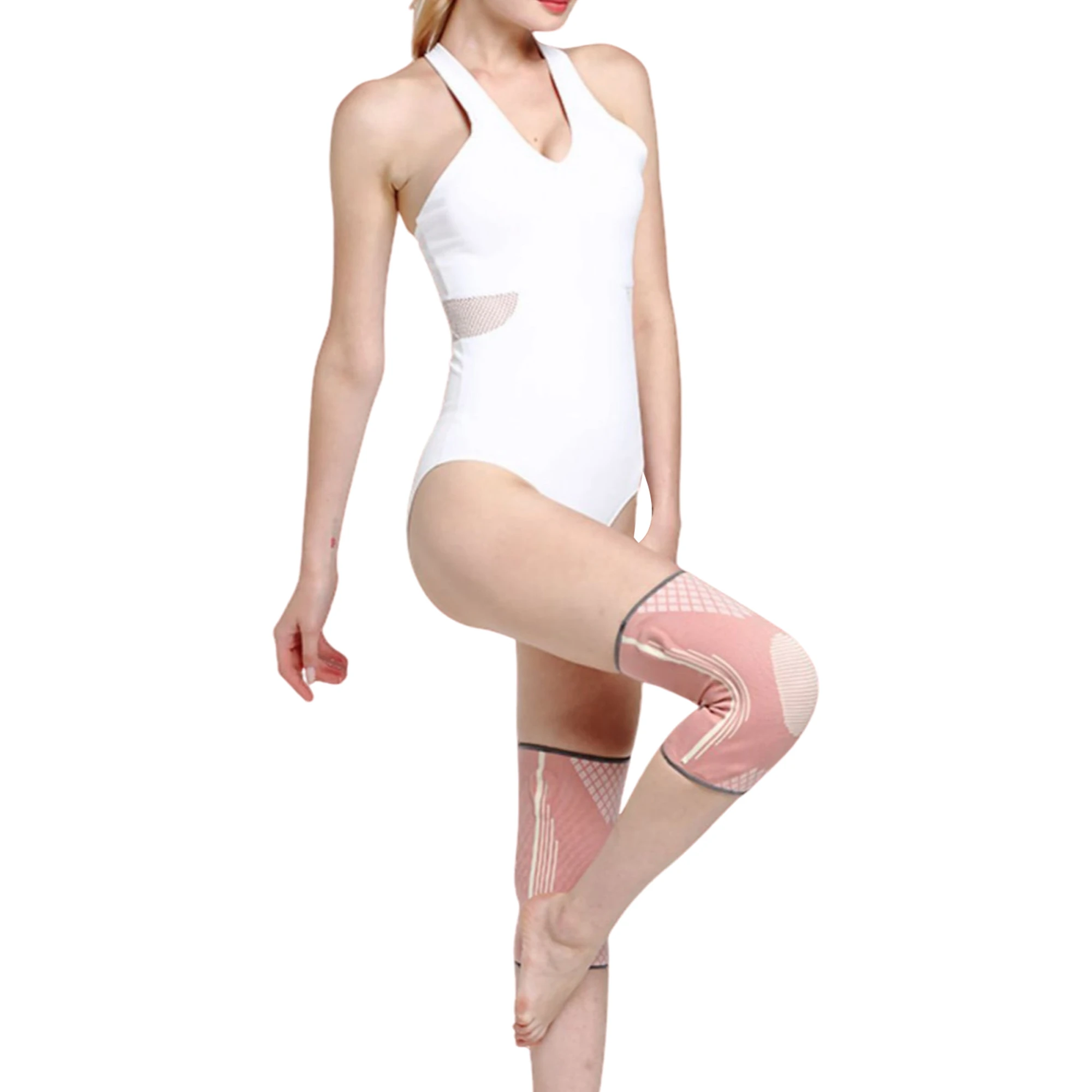 Summer Running Sports Badminton Women Thin Protector Knee Pads Pink Soft Protectors for Dancers/Athletes | Спорт и развлечения