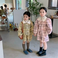 girls suits coat skirt 2pcssets 2021 beautiful thicken winter autumn warm kids toddler kids cotton sport sets formal%c2%a0children