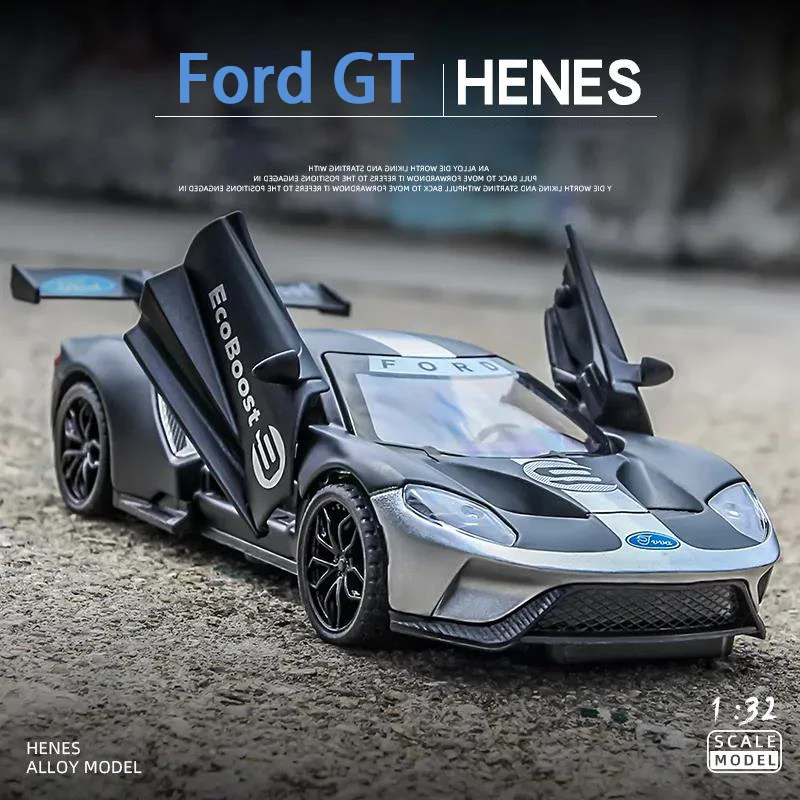 Модель гоночного автомобиля Ford GT Le Mans V8 1:32 модель из сплава литой и игрушечный