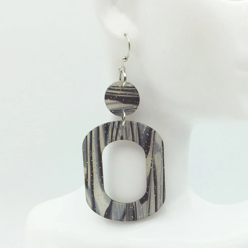 Серьги-кольца женские акриловые в богемном стиле | Украшения и аксессуары