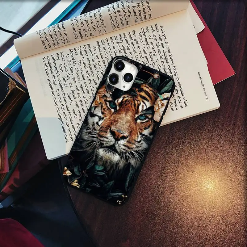 

Animal lion wolf cat tiger Phone Cases for iPhone 11 12 pro XS MAX 8 7 6 6S Plus X 5S SE 2020 XR Soft silicone