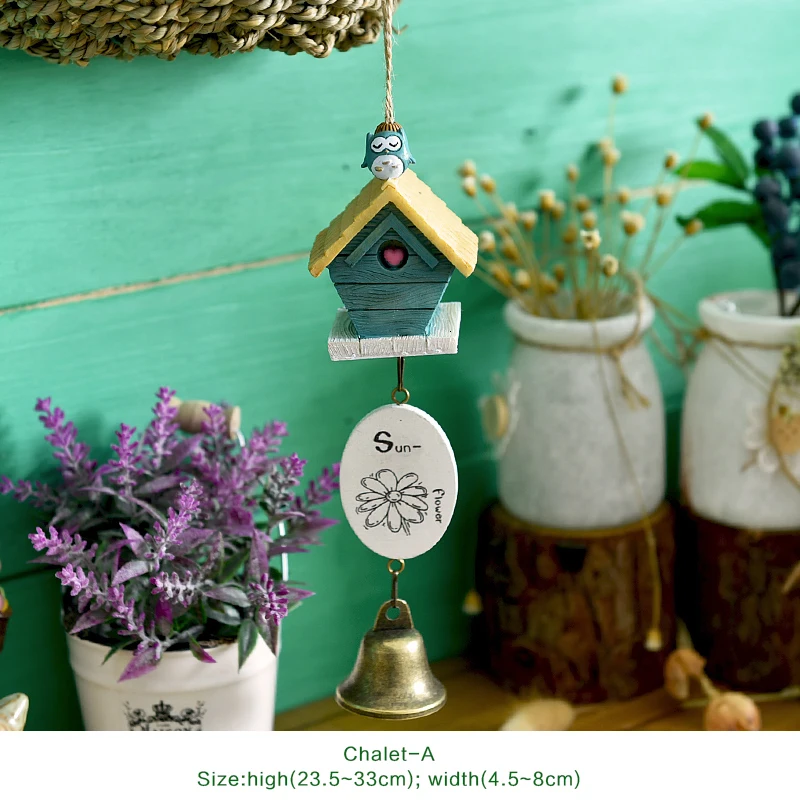 DIY Totoro wind chime, детское украшение для дома, милая Девичья комната, украшение для дома, колокольчик, подвеска, подарок на день рождения, смола, животный колокольчик s