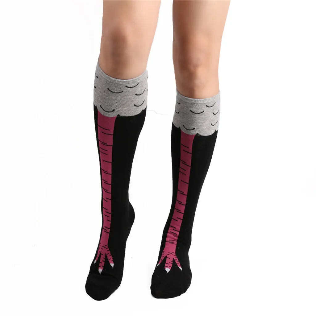 woman socks long Chicken Foot Socks Leg/Knee 3D Sock Performance Stockings medias de mujer чулки женские | Женская одежда