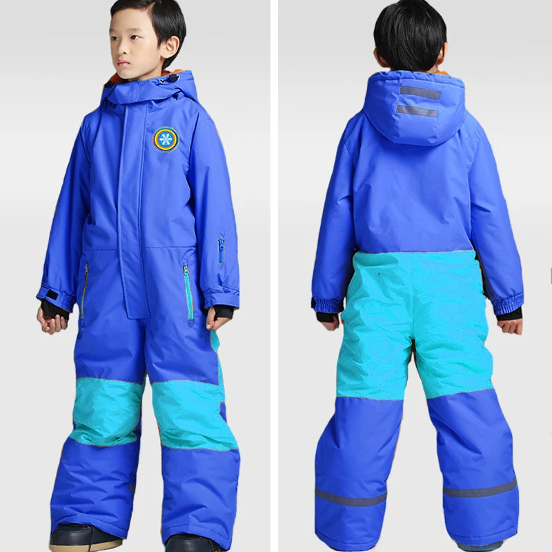 2020 зимние лыжные комбинезоны для мальчиков с капюшоном флисовые теплые Джемперы