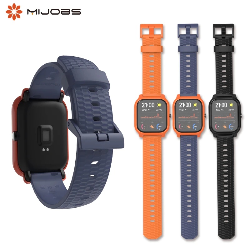 20 мм силиконовый браслет для Xiaomi Huami Amazfit GTS ремешок запястья gts защитный чехол