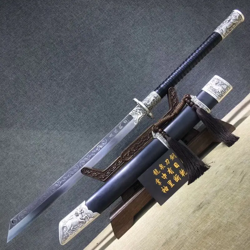 Меч ручной работы Китайский KUNGFU меч из марганцевой стали лезвие DA дао|steel fortune|blade tipblade fencing |