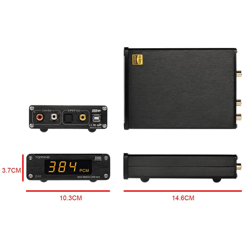 Топпинг D10 USB ЦАП XMOS XU208 ES9018K2M OPA2134 аудио усилитель DSD256 PCM384 декодер |