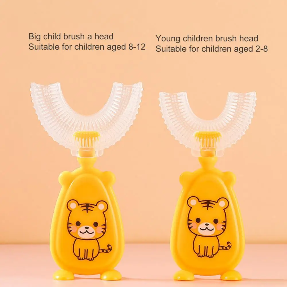 

Child Toothbrush Fashion U-shaped Lightweight Animal Kids Tooth Brush Cute Portable Baby Toothbrush