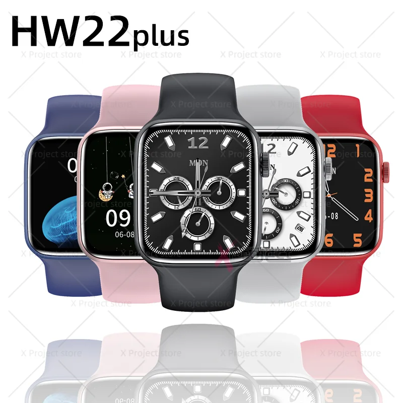 

smartwatch 2021 HW22 plus Smart Watch 1.75inch custom dial Bluetooth call reloj Watches PK iwo 13 W46 W26 FK88 W66 T500 AK76 pro
