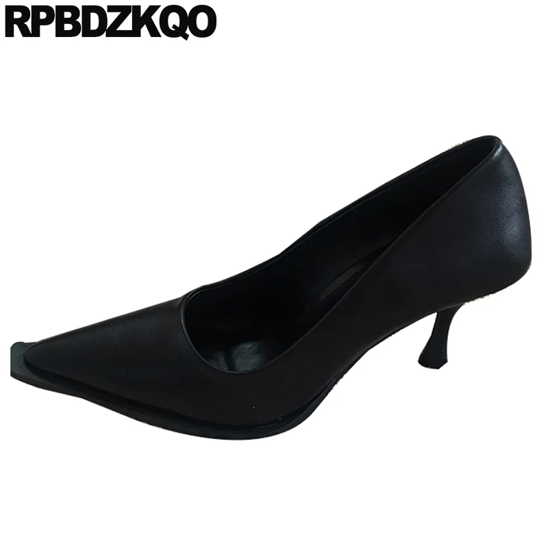 Роскошные туфли женские дизайнеры с острым носком высокие каблуки лакированная