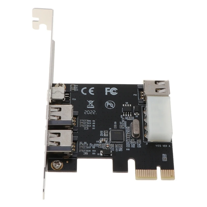 Компьютерная шина PCI-e 1X IEEE 1394A 4 Порты и разъёмы (3 + 1) сверхбыстрой передачи данных