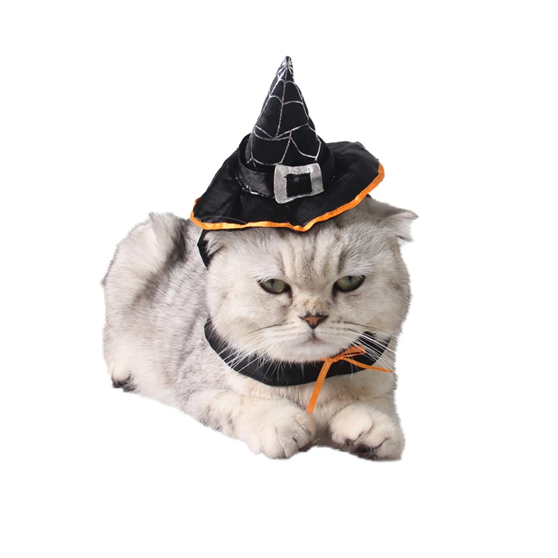 Красивый головной убор для кошек Одежда собак Волшебная Шляпа Хэллоуина товары