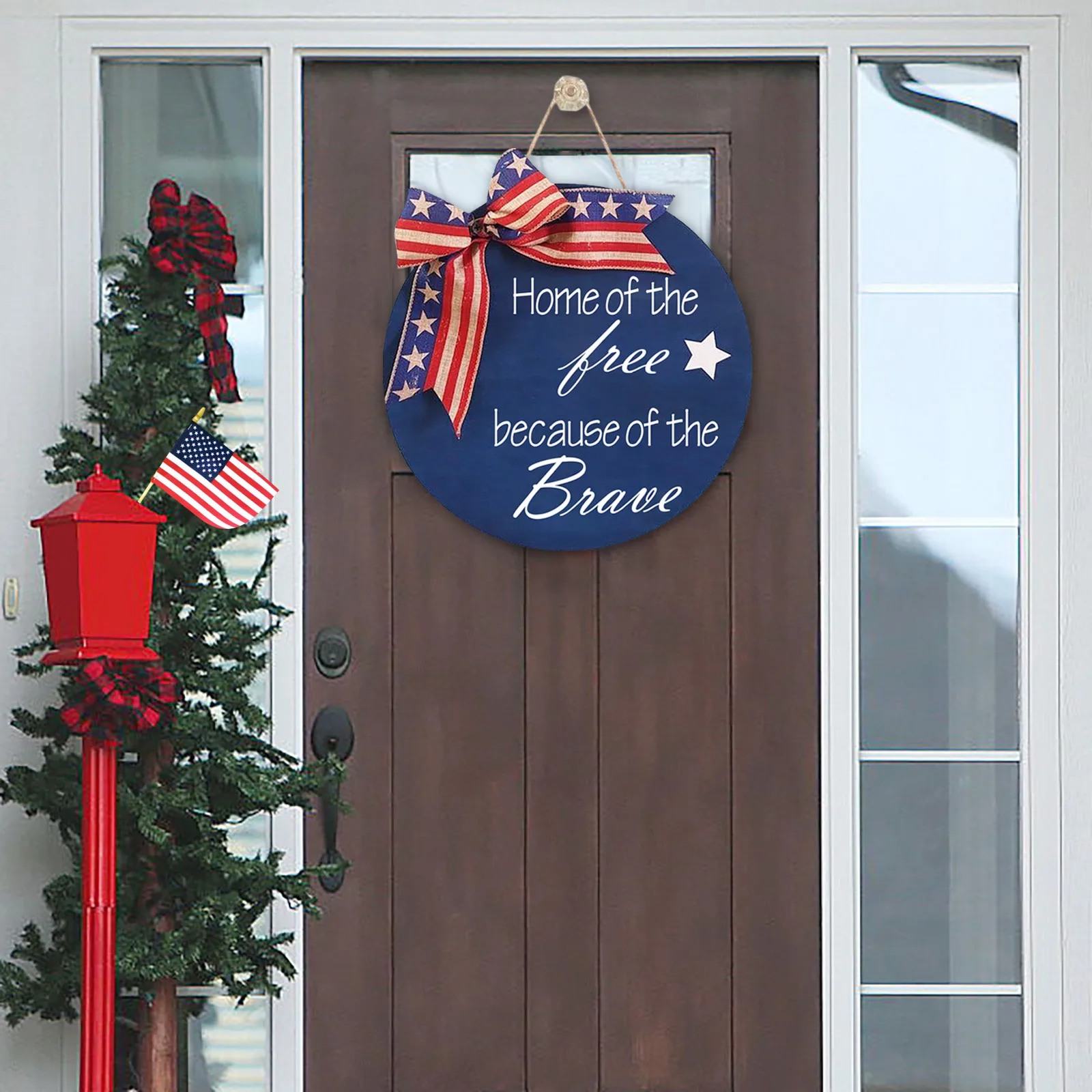 

Artificial Wreath Garland Welcome Door Hanger Door Wreath Front Door Wreath Decoration Spring Independence Day Wedding Decor