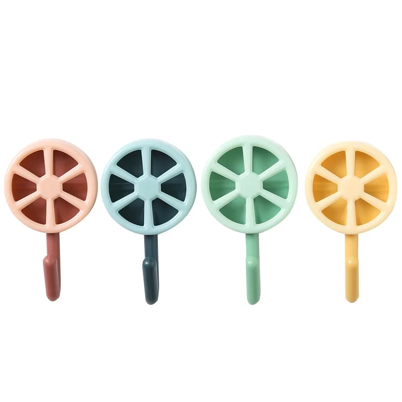 

50Pcs Cute Creative Sticker Hook Seamless Adhesive Hook Strong Hook Kitchen Wall Hanger Bathroom Kitchen Supplies Hooks