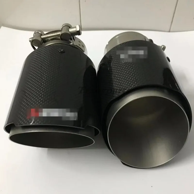 2 шт. Akrapovic полотняная плетеная Глянцевая углеродистая выхлопная система