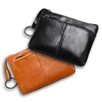 mini purse for men wallet women genuine leather zipper vintage short lady small slim female womens wallet male thin portomonee