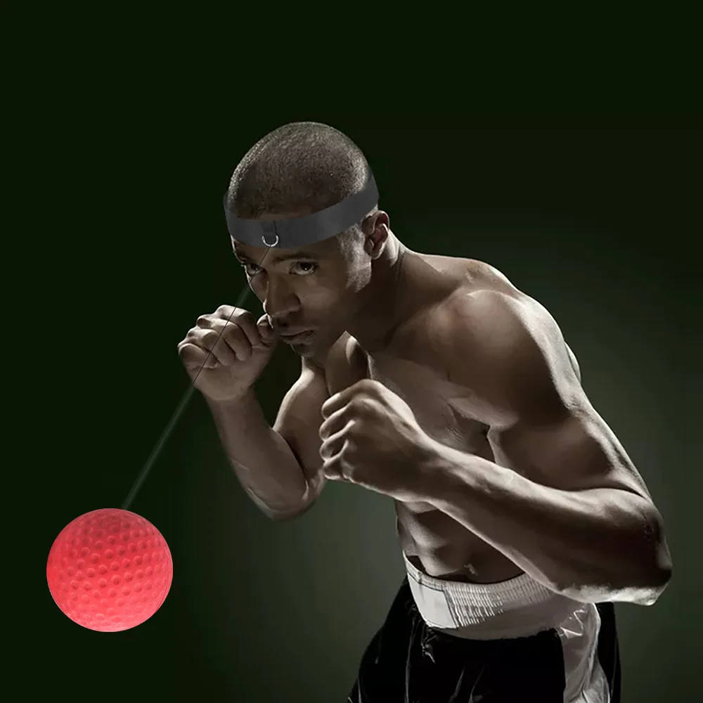 Fitness Boxing Reaction Speed Ball Head-Mounted Decompression Venting Fighting Sport Training | Спорт и развлечения