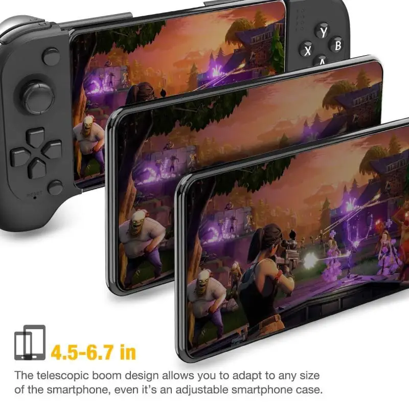 

7007F Wireless Mobile PUBG Game Controller Bluetooth Telescopic Gamepad Joystick For Samsung Xiaomi Huawei Android Phone 2021