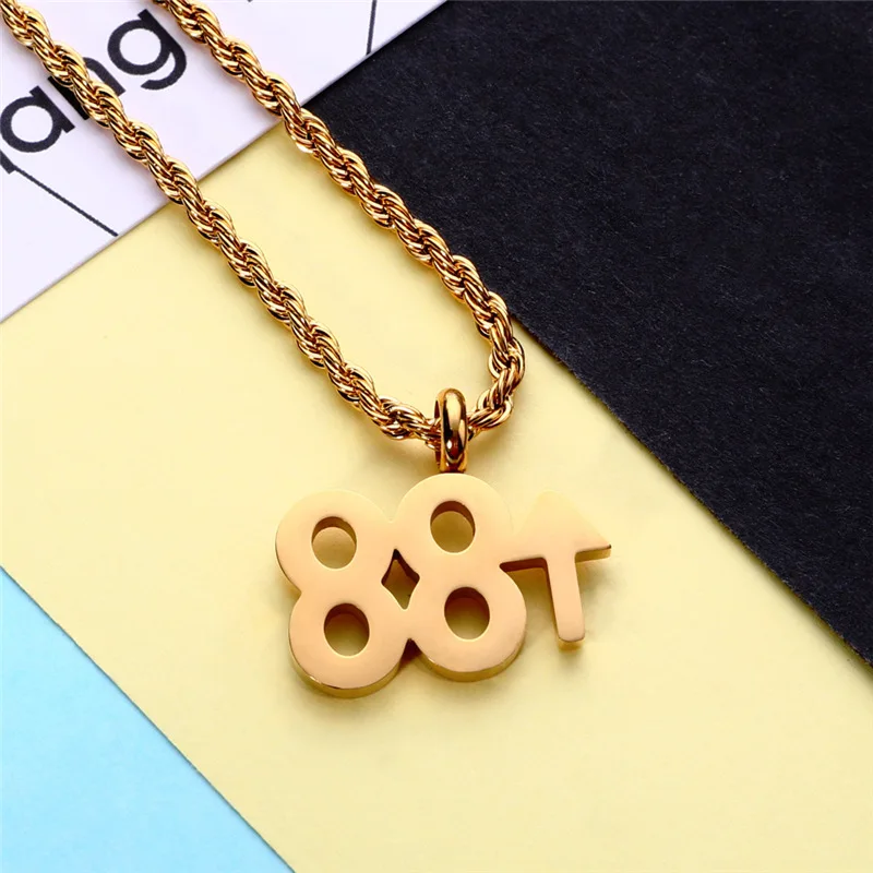 Стильная подвеска из нержавеющей стали 88 Rising для поклонников индонезийской хип-хоп музыки - лучший подарок для рок-музыканта.