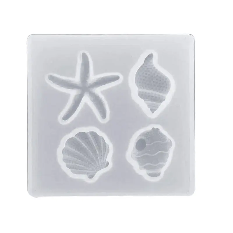 

DIY Crafts Mould Crystal UV Epoxy Shell Starfish Mold Handmade Pendant Silicone Molds