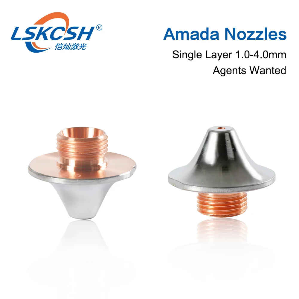 LSKCSH 30 шт./лот новые лазерные сопла Amada однослойные/двухслойные 1,0-4,0 мм для лазерной резки amada, с фабрики