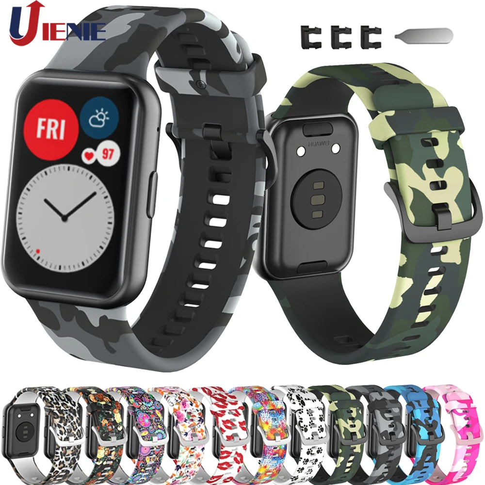 Ремешок силиконовый для Huawei Watch Fit Band сменный спортивный браслет смарт часов