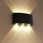 Алюминиевый светодиодный настенный светильник современный 6 Вт Открытый водонепроницаемый декоративные лампы для внутреннего освещения лампа для спальни гостиной сад крыльцо свет