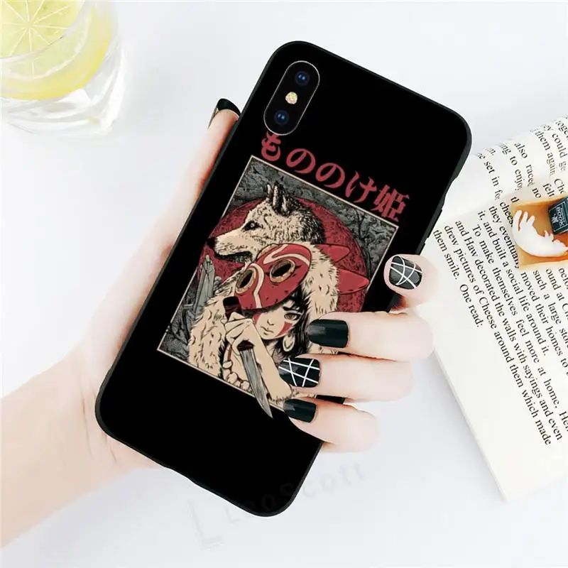 

Japanese Anime Princess Mononoke Phone Case for iPhone 11 12 pro XS MAX 8 7 6 6S Plus X 5S SE 2020 XR