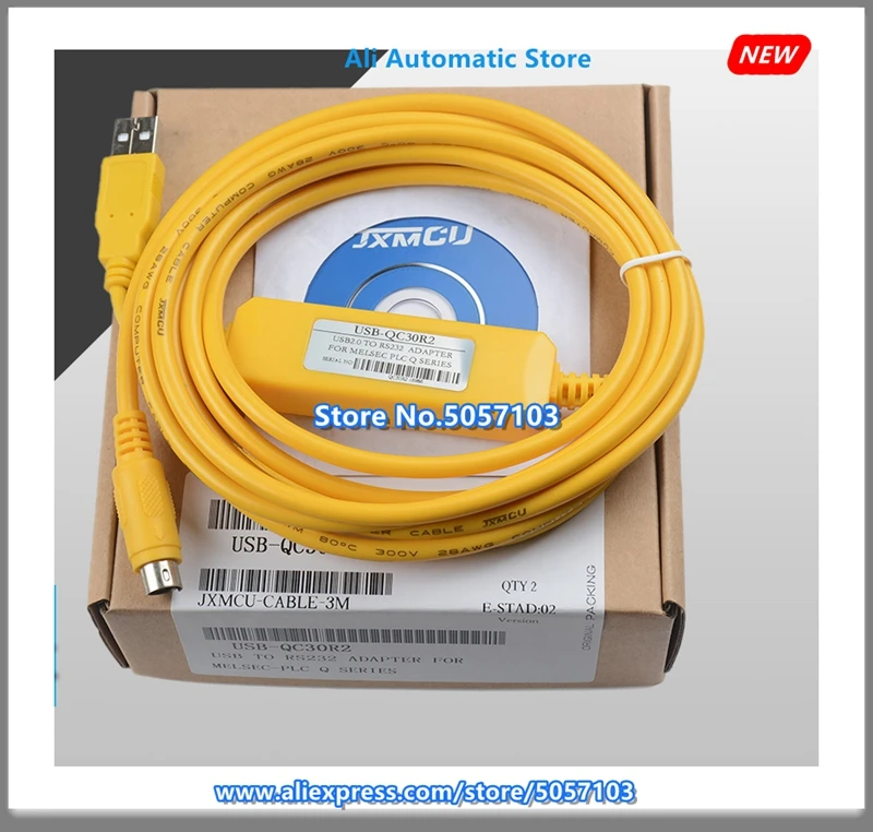 USB QC30R2 Кабель для программирования серии Q PLC кабель скачивания данных круглая