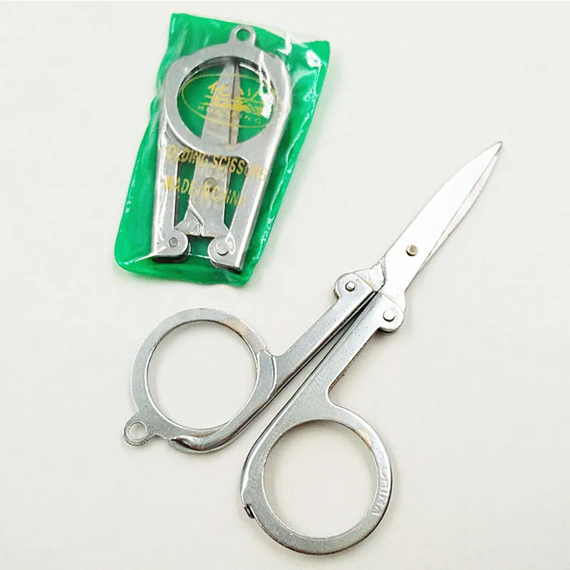 Портативные складные мини ножницы из нержавеющей стали ручной работы для