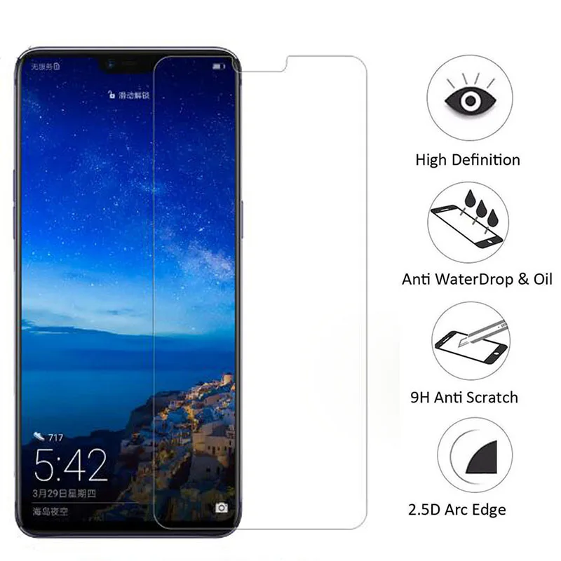 Чехол из закаленного стекла для Vivo V9 на Y81, защитный экран Nex S Nexs Glas, пленка 9v Y 81 Protect Protection on.