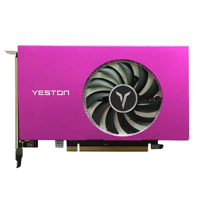 Yeston Графика карты RX550 4G 4 HDMI Экран Поддержка Разделение 10bit Цвет глубина ТВ