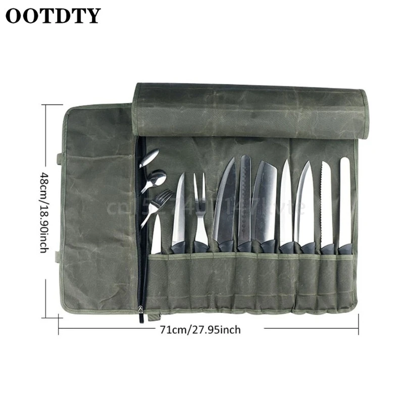 Портативная сумка для кухонных ножей шеф повара рулонная чехол переноски