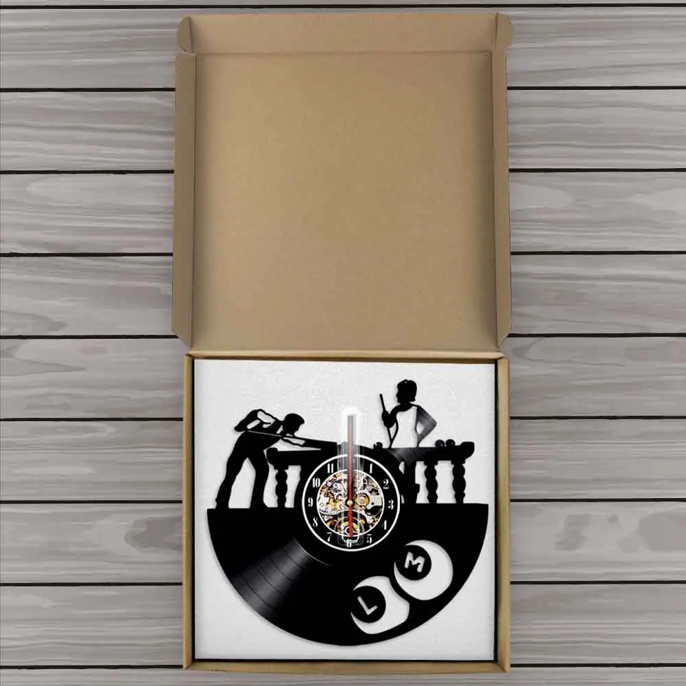 Бильярдные шары для бассейна виниловые настенные часы современный дизайн стол