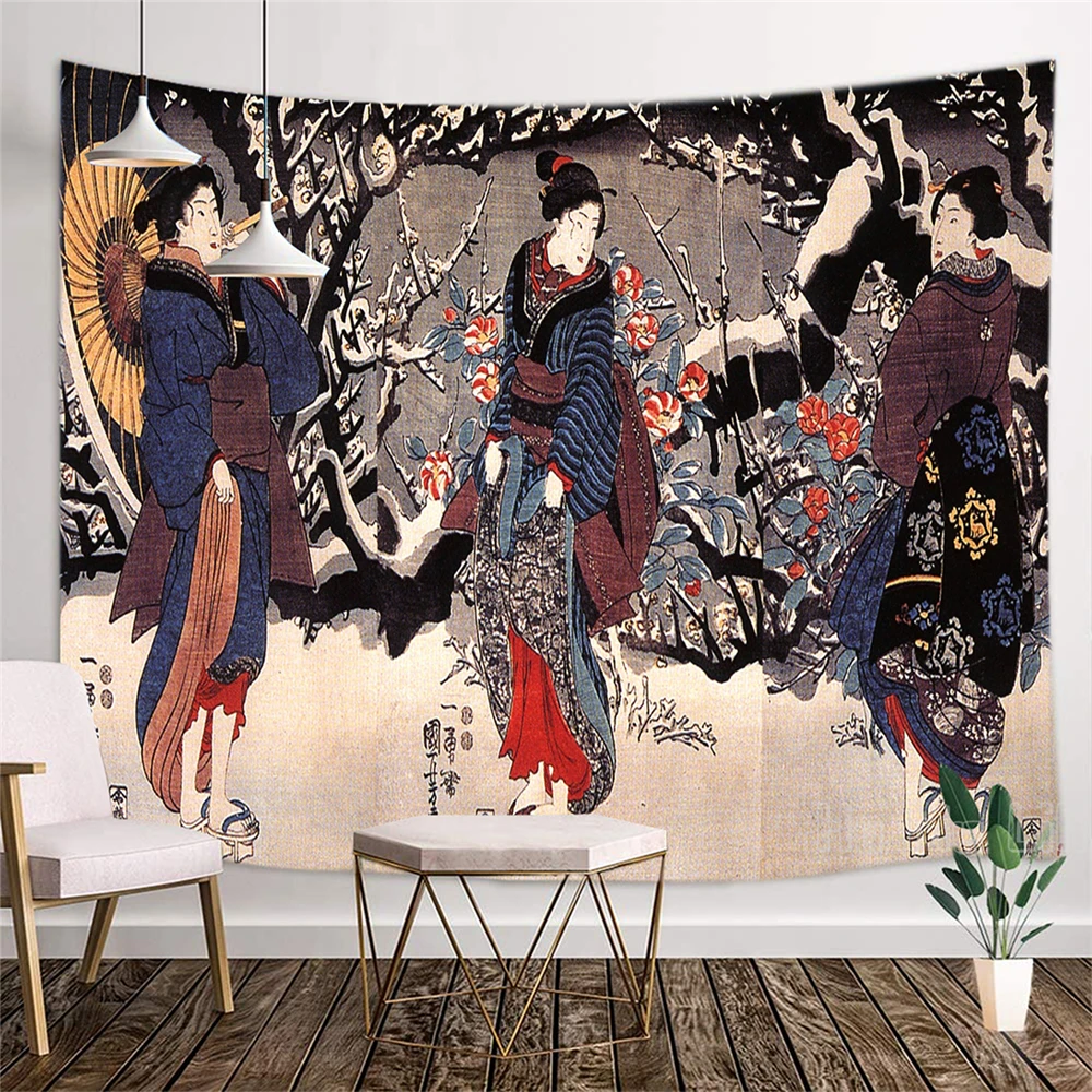 

Woman Utagawa Kuniyoshi Design Unique Tapestry Room Accessories