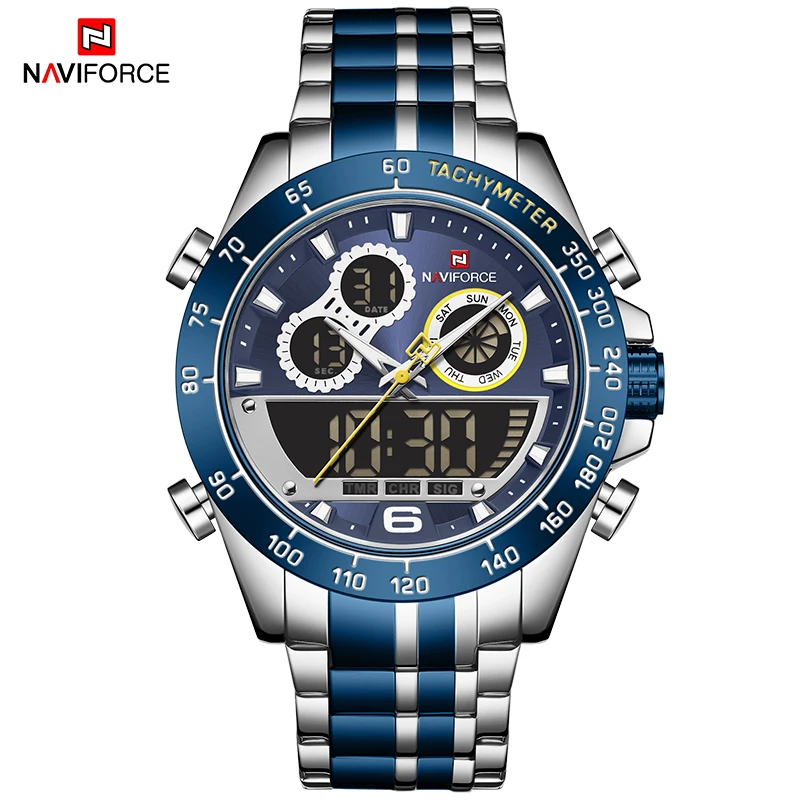 Часы мужские кварцевые с хронографом из нержавеющей стали | Наручные часы