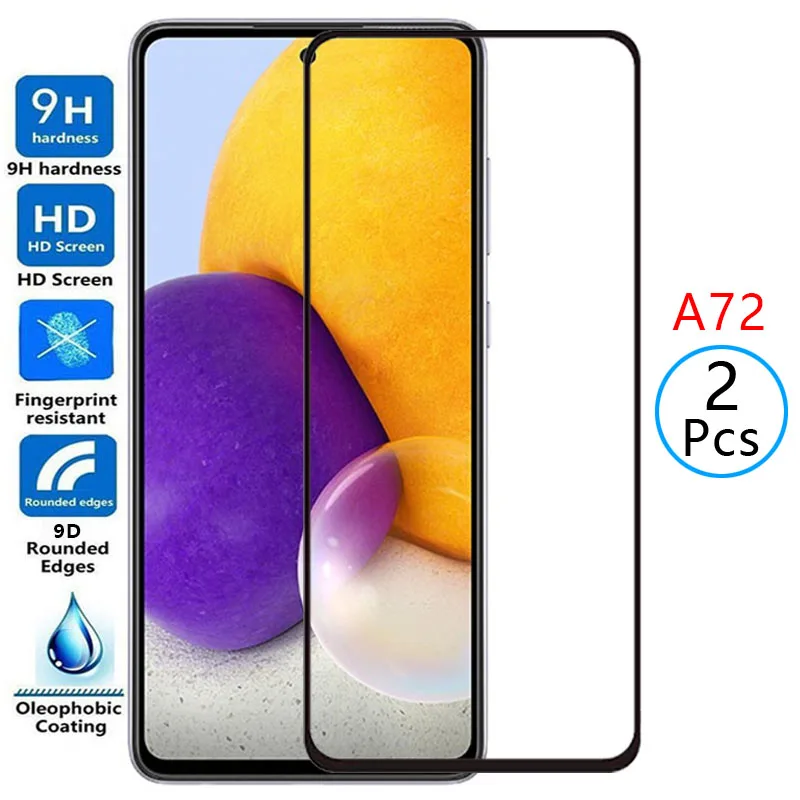 

Защитное закаленное стекло 9d для samsung a72, Защита экрана для samsung galaxy a 72 72a, защитная пленка для samsung galaxi galxy