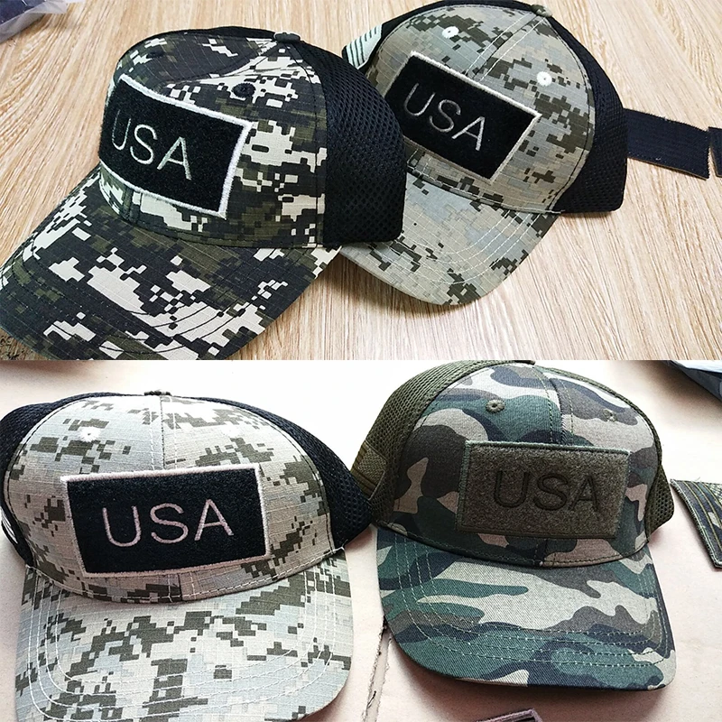 

New camouflage tactical baseball cap jungle military combat caps trucker hat men and women universal mesh hats