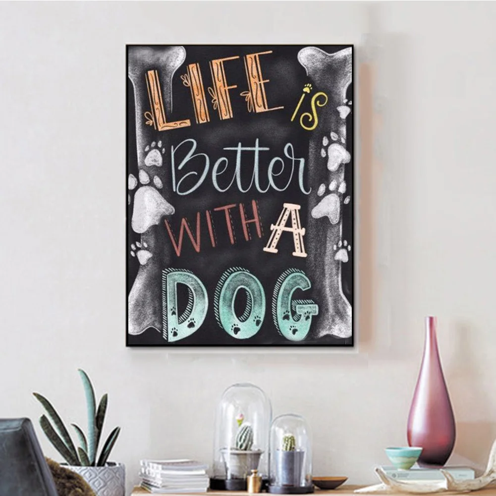 Алмазная живопись круглая вышивка картина меловая доска рисунок семьи искусство