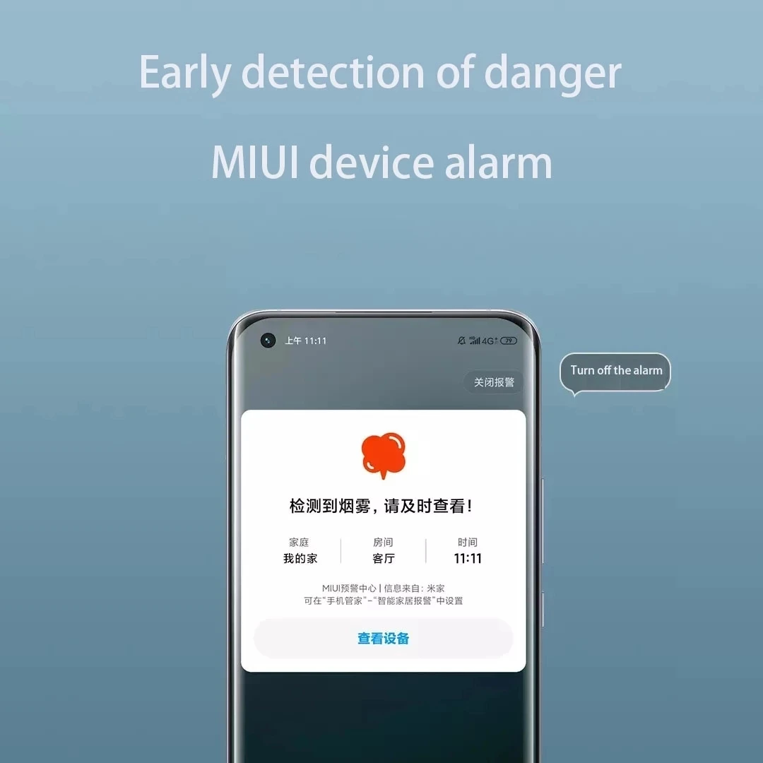 Датчик дыма Xiaomi Mijia Honeywell сенсор с Bluetooth звуковая и визуальная сигнализация
