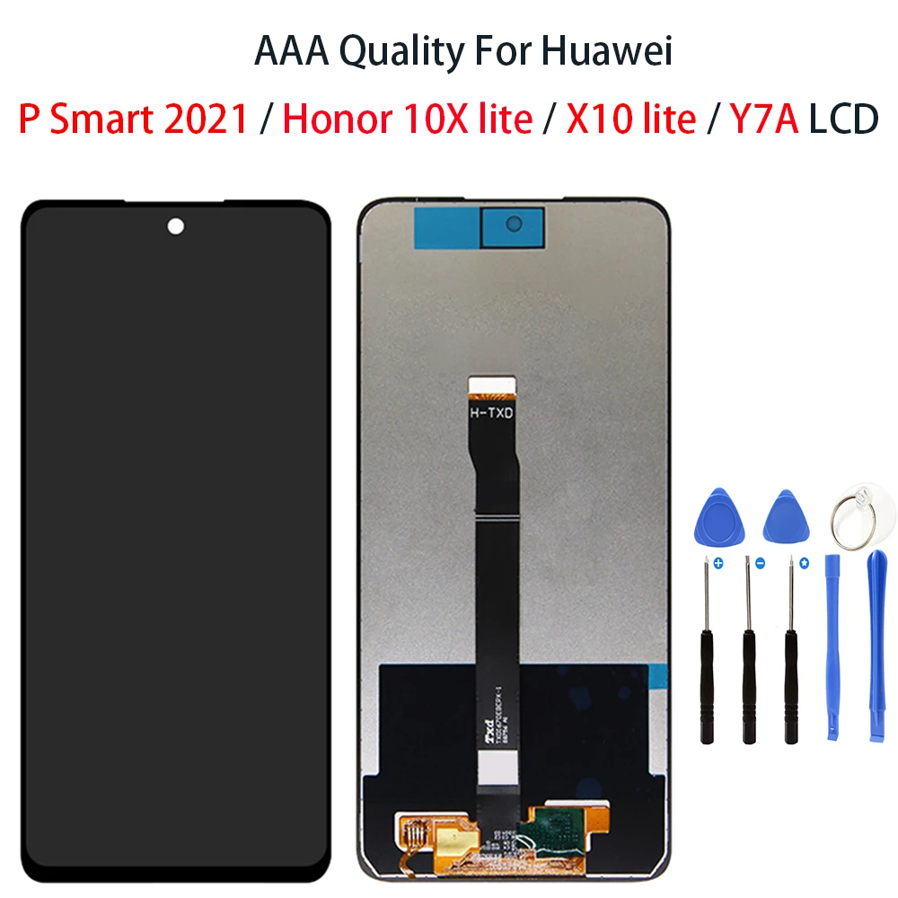 

Оригинальный ЖК-дисплей для HUAWEI P Smart 2021 Y7A дисплей сенсорный экран дигитайзер для Honor 10X Lite дисплей запасные части